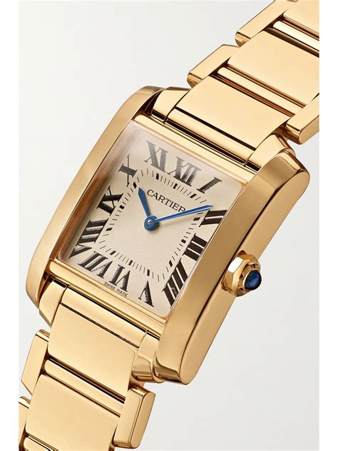 cartier tank gold and silver|gold cartier tank française watch.